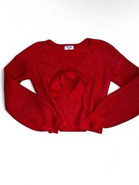 Love Knits Red Knit Sweater